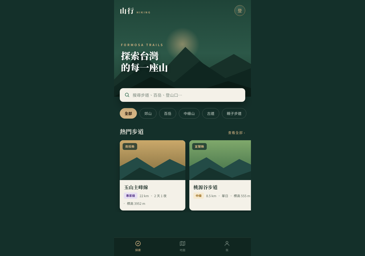 山行 Hiking — Formosa Trails